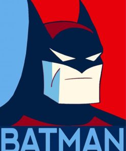 Batman Pop Art Poster Paint By Numbers