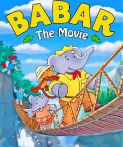 Babar Elephant Movie Paint By Numbers