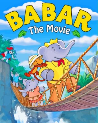 Babar Elephant Movie Paint By Numbers