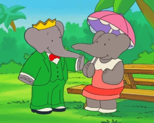 Babar The Little Elephant Paint By Numbers