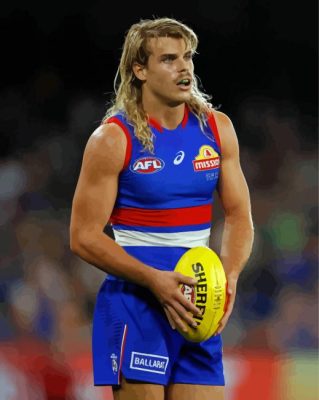 Bailey Smith Australian Rules Football Player Paint By Numbers