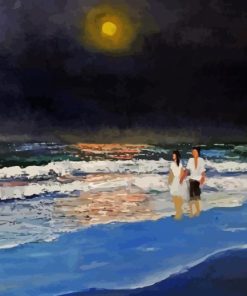 Evening Beach Walk Paint By Numbers
