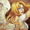 Blonde White Angel Paint By Numbers