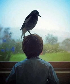 Boy And Bird Paint By Numbers