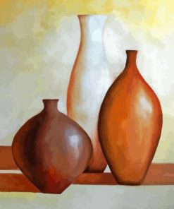 Brown Vase Paint By Numbers