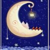 Christmas Crescent Moon Paint By Numbers