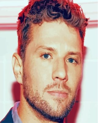 Close Up Ryan Phillippe Paint By Numbers