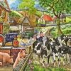 Cows And Pigs In Farm Paint By Numbers