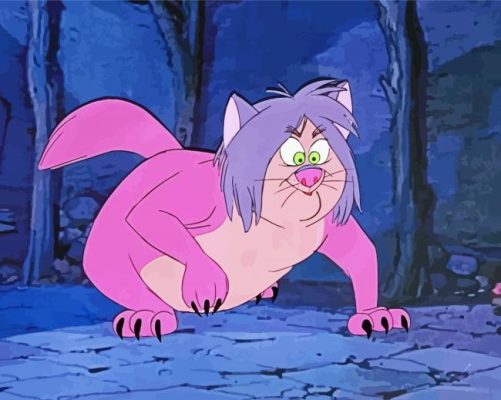 Disney Sword In The Stone Madam Mim Cat Paint By Numbers