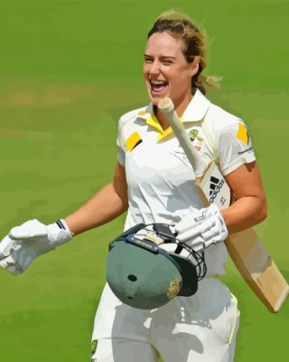 Ellyse Alexandra Perry Professional Cricketer Paint By Numbers