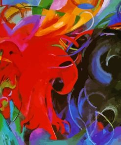 Fighting Forms By Franz Marc Paint By Numbers