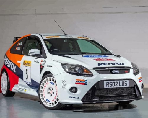 Ford RS Racing Car Paint By Numbers