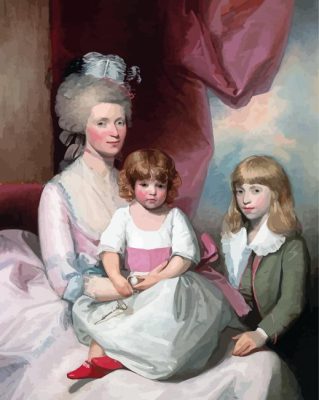 Gilbert Stuart Portrait Of A Family Paint By Numbers