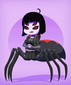 Gothic Spider Girl Paint By Numbers