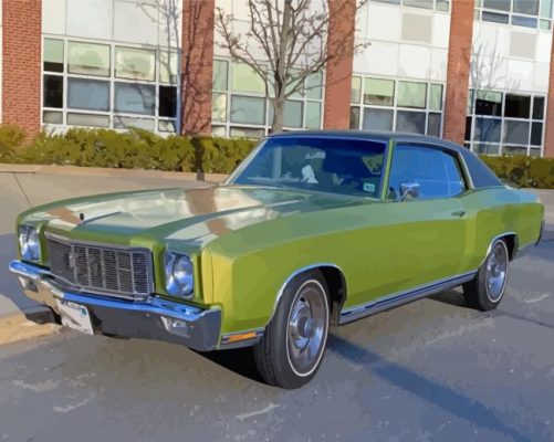 Green Chevy Monte Carlo Car Paint By Numbers