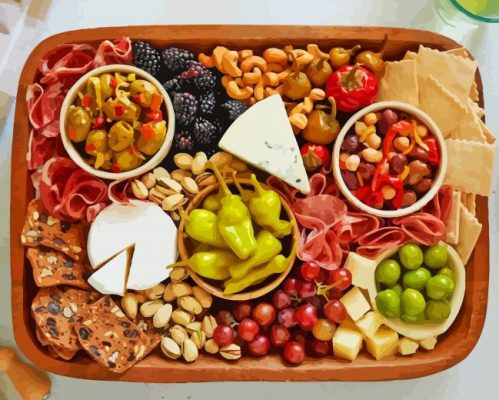 Italian Antipasto Paint By Numbers