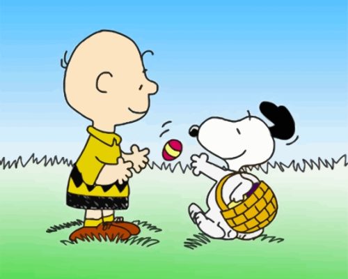 It's The Easter Beagle Charlie Brown Paint By Numbers