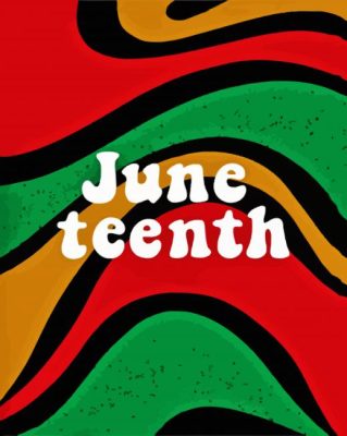 Juneteenth Freedom Poster Paint By Numbers