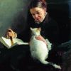 Lady And Cat Paint By Numbers