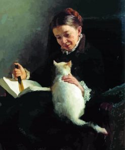 Lady And Cat Paint By Numbers