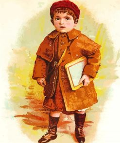 Little Vintage Boy Paint By Numbers