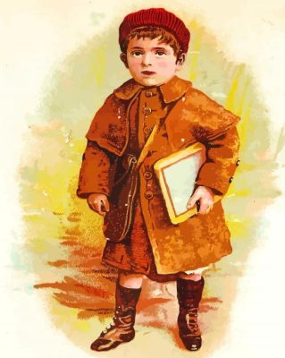 Little Vintage Boy Paint By Numbers