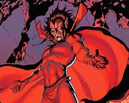 Marvel Mephisto Character Paint By Numbers