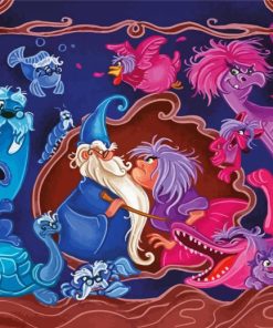 Merlin And Madam Mim Disney Paint By Numbers