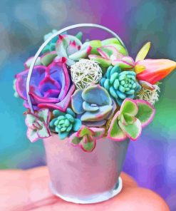 Mini Succulent Paint By Numbers