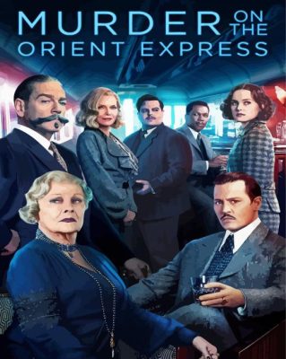 Murder On The Orient Express Movie Poster Paint By Numbers