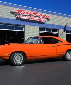 Orange 1970 Super Bee Paint By Numbers