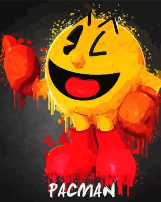 Pac Man Paint By Numbers