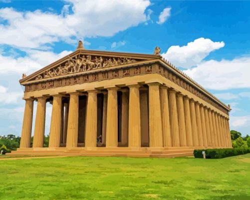 Parthenon Nashville Art Museum Paint By Numbers