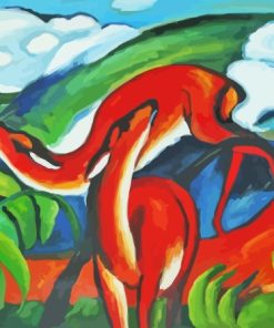 Red Deer By Franz Marc Paint By Numbers