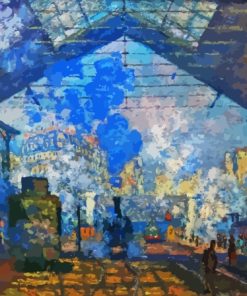 Saint Lazare Station Claude Monet Paint By Numbers