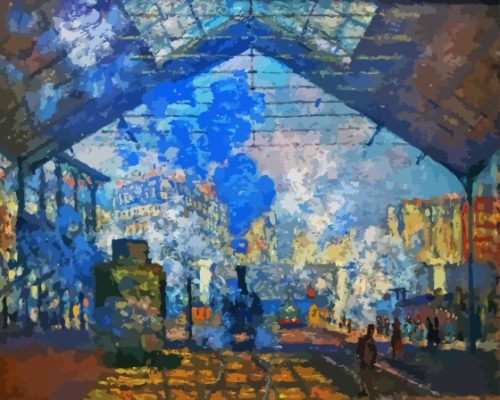 Saint Lazare Station Claude Monet Paint By Numbers