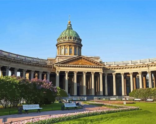 Saint Petersburg Kazan Cathedral Paint By Numbers