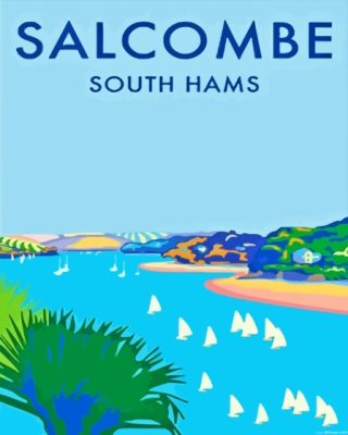 Salcombe South Hams Poster Paint By Numbers