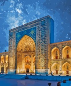 Samarkand Night Registan Paint By Numbers