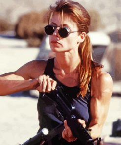 Sarah Connor From Terminator Paint By Numbers