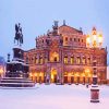 Semperoper Dresden In Winter Paint By Numbers