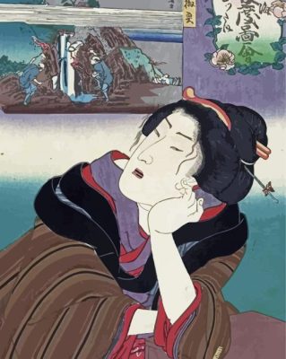 Slaperig Utagawa Kuniyoshi Paint By Numbers