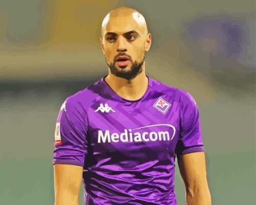 Sofyan Amrabat ACF Fiorentina Paint By Numbers