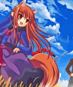 Spice And Wolf Holo And Kraft Lawrence Paint By Numbers