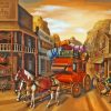 Stagecoach And Horses Paint By Numbers