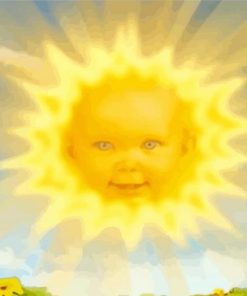Teletubbies Sun Baby Paint By Numbers