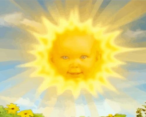 Teletubbies Sun Baby Paint By Numbers