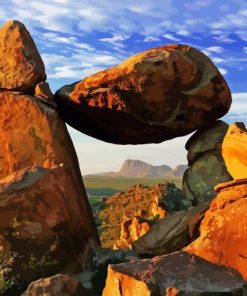 The Balanced Rock Big Bend National Park Paint By Numbers