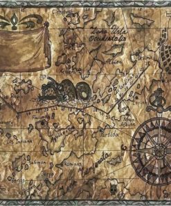 The Old Pirate Map Paint By Numbers