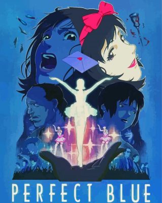 The Perfect Blue Animated Film Paint By Numbers